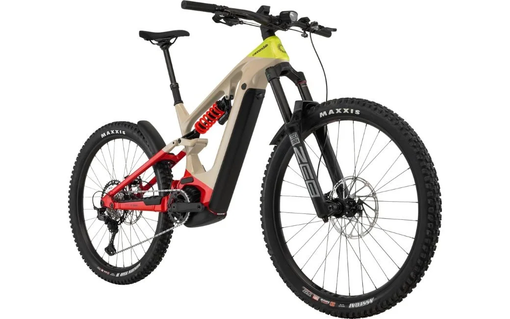VTT électrique CANNONDALE Moterra Neo Carbon LT 1 29/27.5 750Wh Beige/Rouge – Image 2