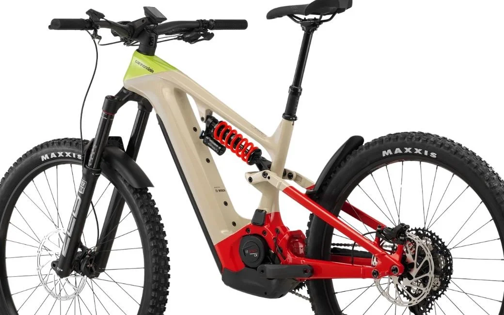 VTT électrique CANNONDALE Moterra Neo Carbon LT 1 29/27.5 750Wh Beige/Rouge – Image 6